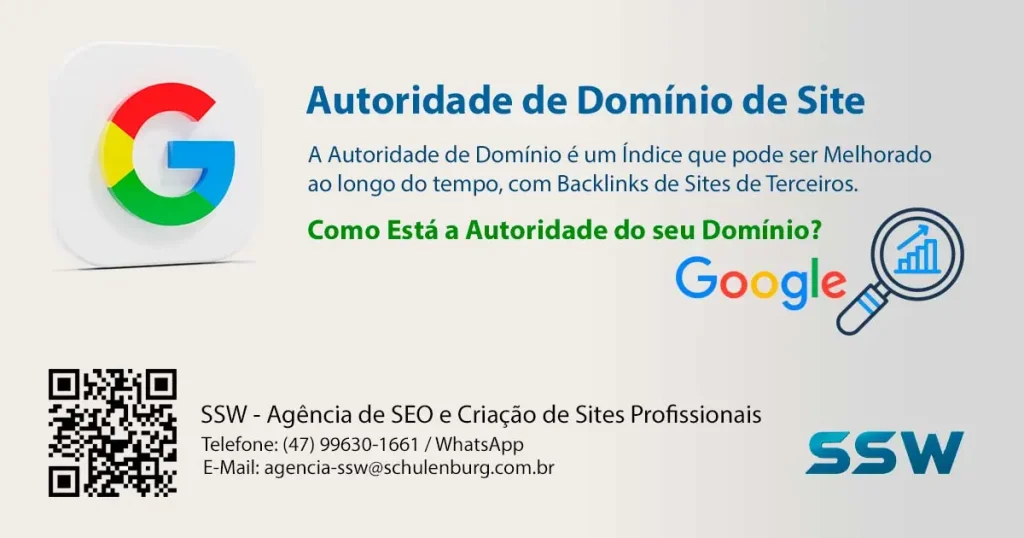 Autoridade de Domínio de Sites para Desempenho! - SSW Agência de SEO e Criação de Sites em Blumenau e Região. Autoridade de Domínio de Sites para Desempenho! - SSW Agência de SEO e Criação de Sites em Blumenau e Região.