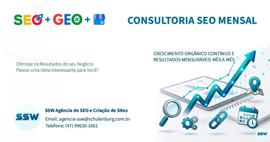 Consultoria SEO Mensal para Desempenho. - SSW Agência de SEO e Criação de Sites em Blumenau/SC. Consultoria SEO Mensal para Desempenho. - SSW Agência de SEO e Criação de Sites em Blumenau/SC.