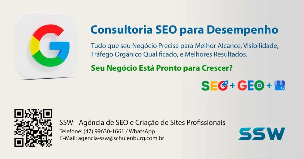Consultoria SEO Mensal - SSW Agência de SEO e Criação de Sites em Blumenau/SC. Consultoria SEO Mensal - SSW Agência de SEO e Criação de Sites em Blumenau/SC.